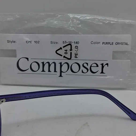 NWT Rxable Composer Purple Crystal Eyeglass Frames NWT Rxable Composer Purple Crystal Eyeglass Frames main image 3